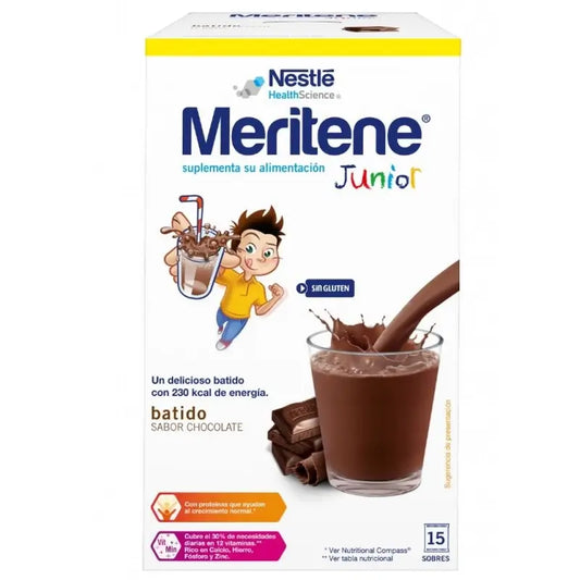 Meritene Junior Batido Sabor Chocolate 15 sobres