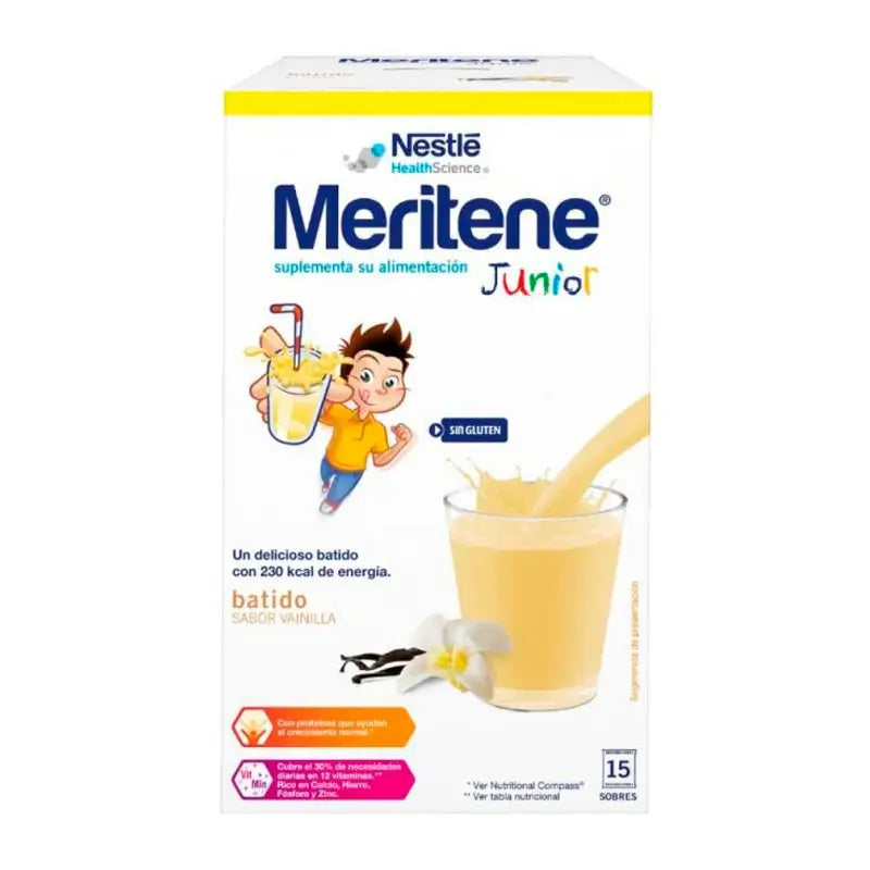 Meritene Junior Batido Sabor Vainilla 15 sobres