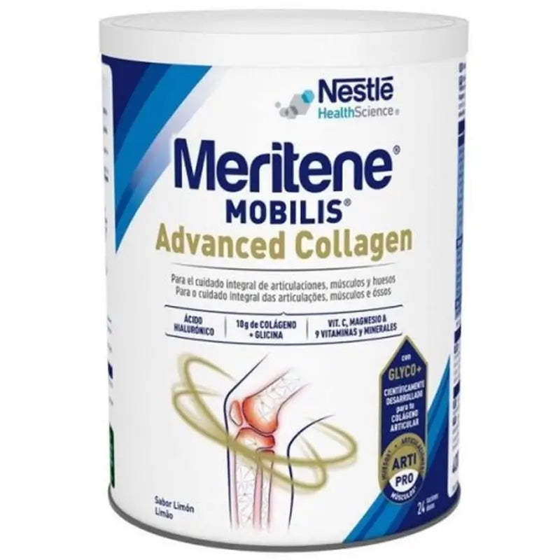 Meritene Mobilis Advanced Collagen Sabor A Limón , 24 raciones de 16,6g