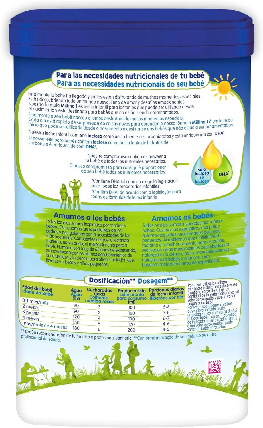 Miltina 1 Probalance Leche Para Lactantes 800 gr