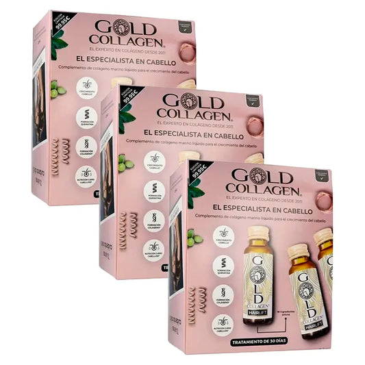 Minerva Triplo Gold Collagen Hairlift, 3 x 30 Unidades