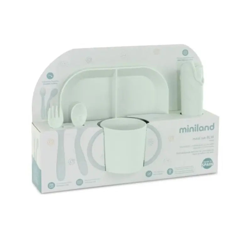 Miniland Set Vajilla Infantil Para Blw Meal Mint 