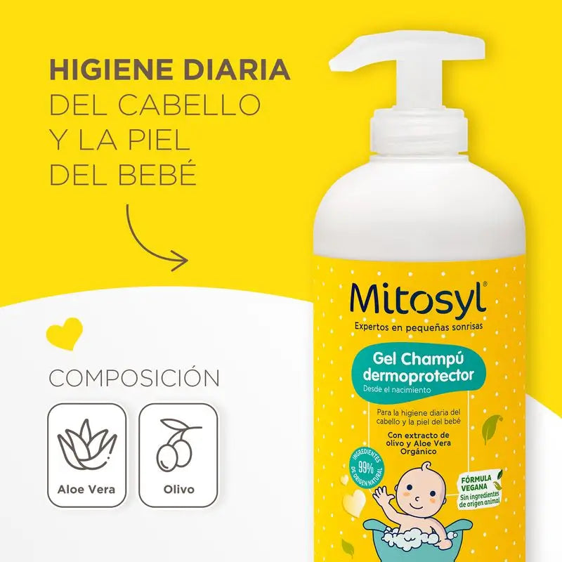 Mitosyl  Bebé  Gel Champú Dermoprotector , 490 ml