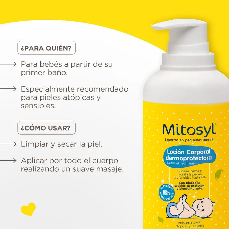 Mitosyl  Bebé Loción Corporal Dermoprotectora  , 400 ml