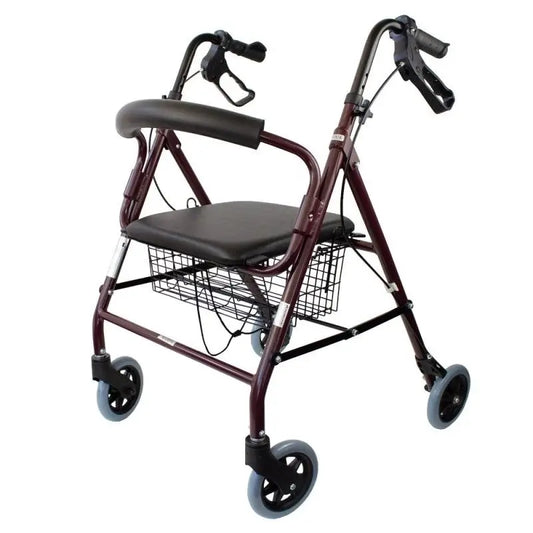 Mobiclinic Andador Plegable De Aluminio Con Asiento Y Respaldo 