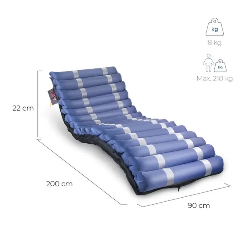 Mobiclinic Mobi4 Colchón Antiescaras De Aire Con Compresor, 20 Celdas. 200 x 90 x 22 cm