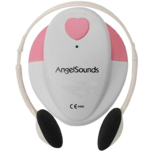 Mobiclinic Detector Fetal - Capacidad Sonora - Seguro - Incluye Cable De Audio - Portátil - Sencillo - Rosa - Angelsounds