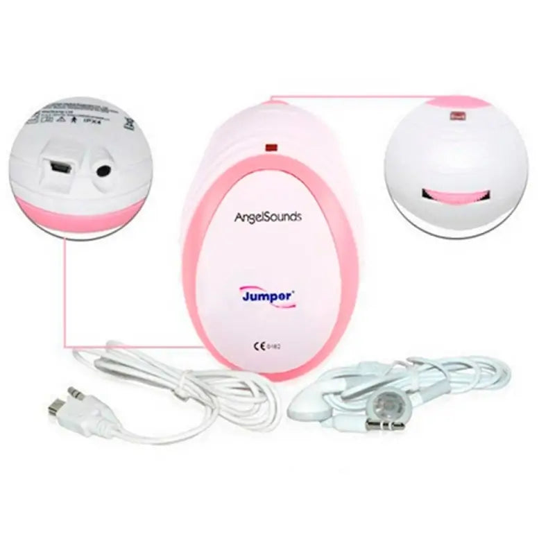 Mobiclinic Detector Fetal -Mini - Elegante - Compacto - Portátil - Rosa - Angelsounds