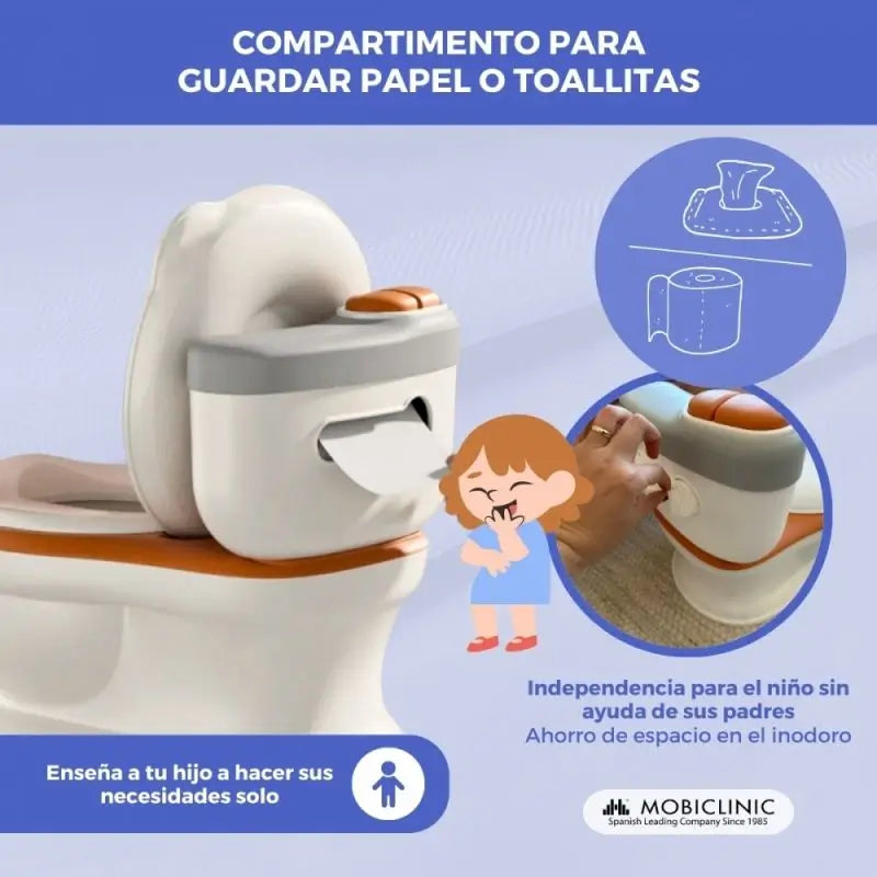 Mobiclinic Inodoro Infantil Toikid De 1-6 Años Naranja