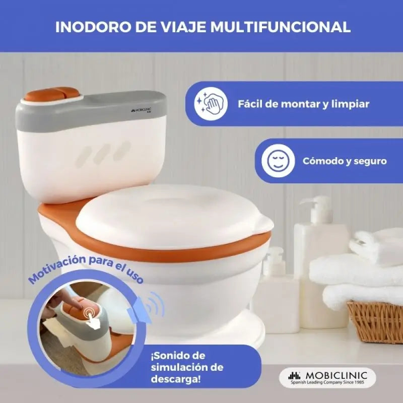 Mobiclinic Inodoro Infantil Toikid De 1-6 Años Naranja