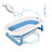 Mobiclinic Pack De Baño Para Bebés - Bañera Infantil - Plegable - Antideslizante - Azul - Termómetro De Baño - Sin Mercurio