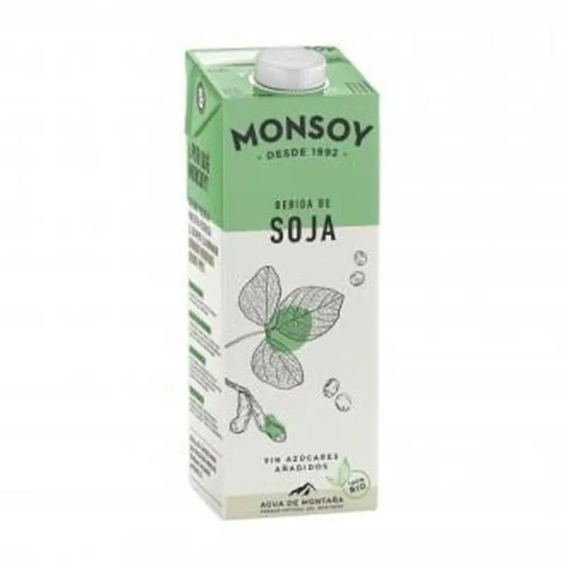 Monsoy Bebida Vegetal De Soja 1Lt 6Uds. Bio 