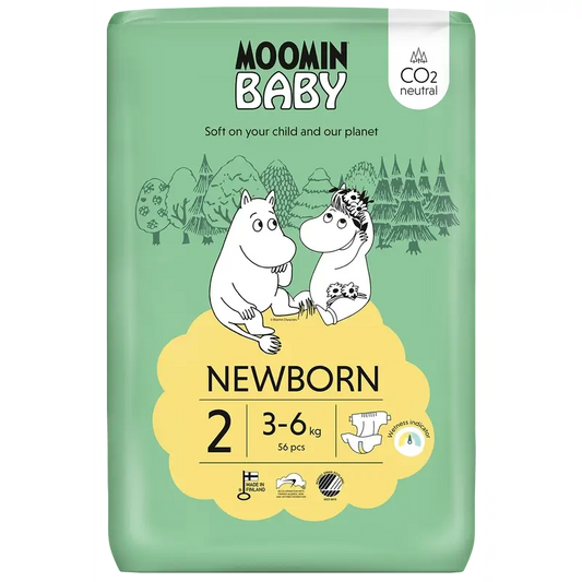 Moomin Baby Pañales Talla 2 , 56 unidades