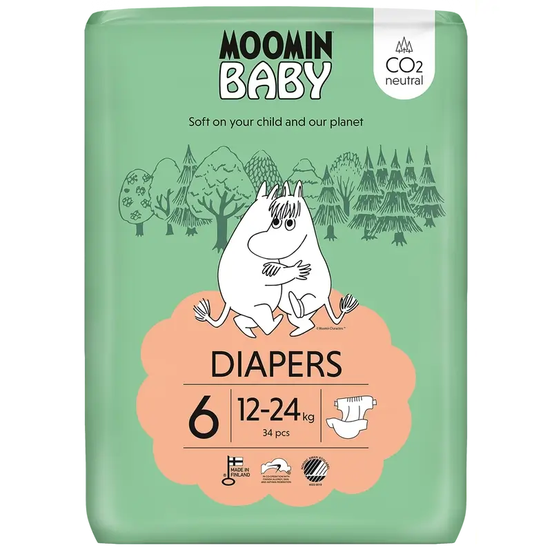 Moomin Baby 6 , 34 unidades