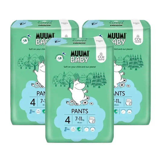 Moomin Baby Pañales De Entrenamiento Talla 4 , 3 x 40 unidades