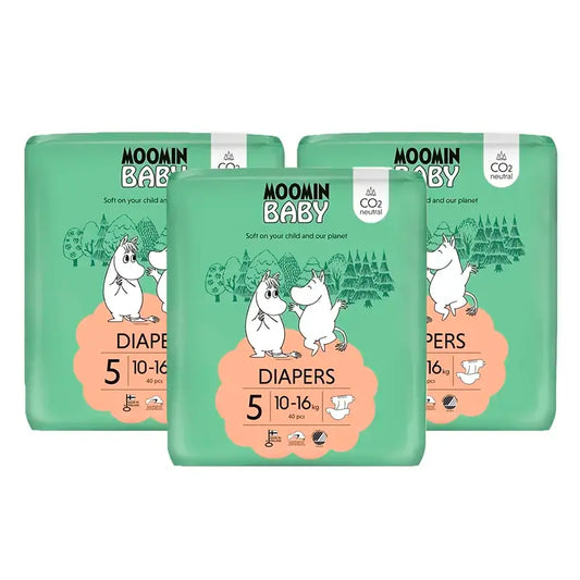 Moomin Baby Pañales Talla 5 , 3 x 40 unidades