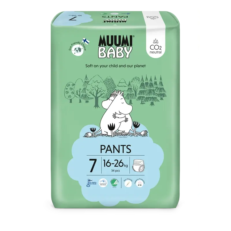 Moomin Baby Pañales de entrenamiento Talla 7 , 34 unidades