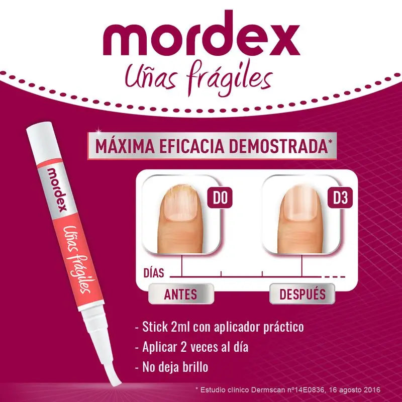 MORDEX UÑAS FRÁGILES STICK EN PINCEL