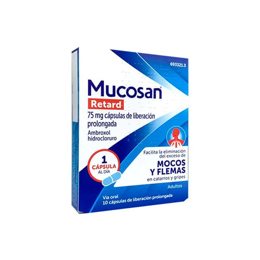 Mucosan Retard 75Mg Liberación Prolongada, 10 cápsulas