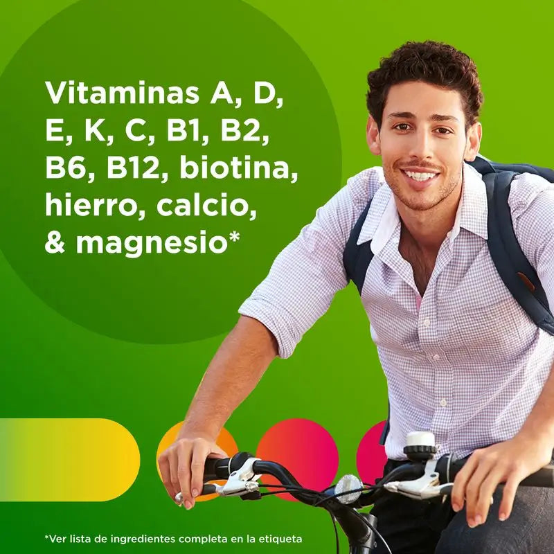 Multicentrum Complemento Alimenticio multivitamínico para adultos, 30 comprimidos