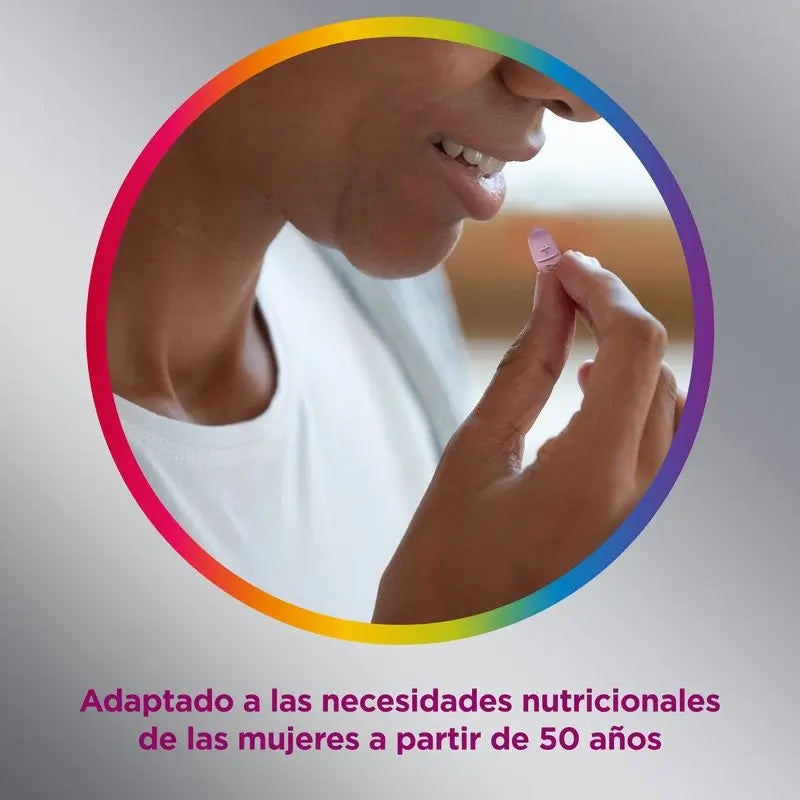 Multicentrum Mujer 50+ Complemento alimenticio Multivitamínico, 30 comprimidos