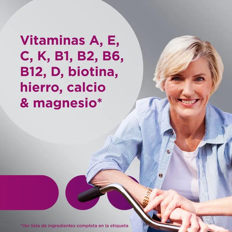 Multicentrum Mujer 50+ Complemento alimenticio Multivitamínico, 30 comprimidos