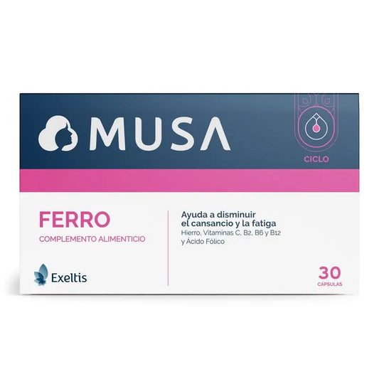 Musa Ferro Complemento Alimenticio Hierro, 30 cápsulas