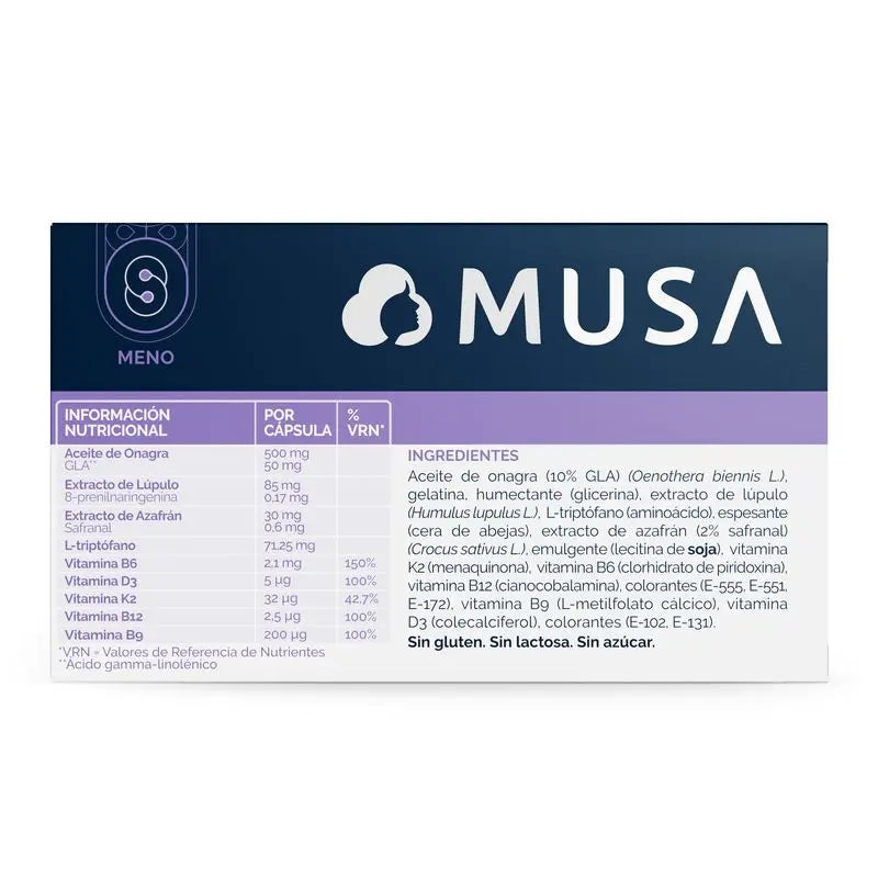 Musa Menopausia Complemento Alimenticio, 30 cápsulas