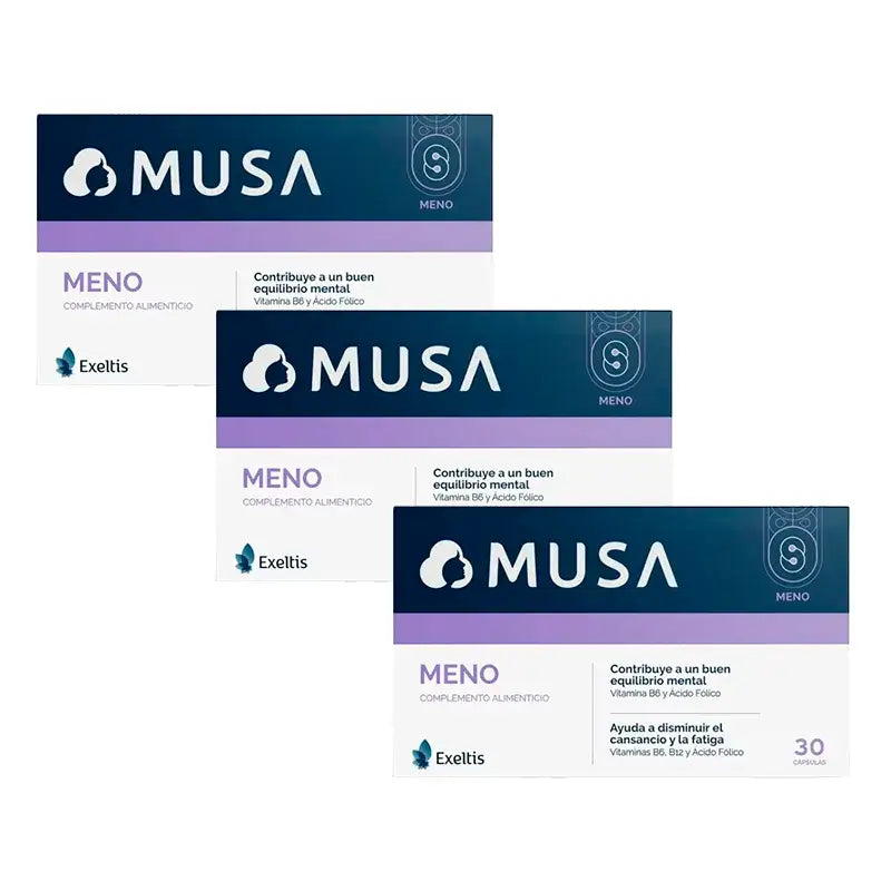 Musa Triplo Menopausia Complemento Alimenticio , 3 x 30 cápsulas