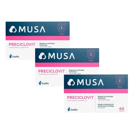 Musa Triplo Preciclovit Premenstrual , 3 x 30 cápsulas