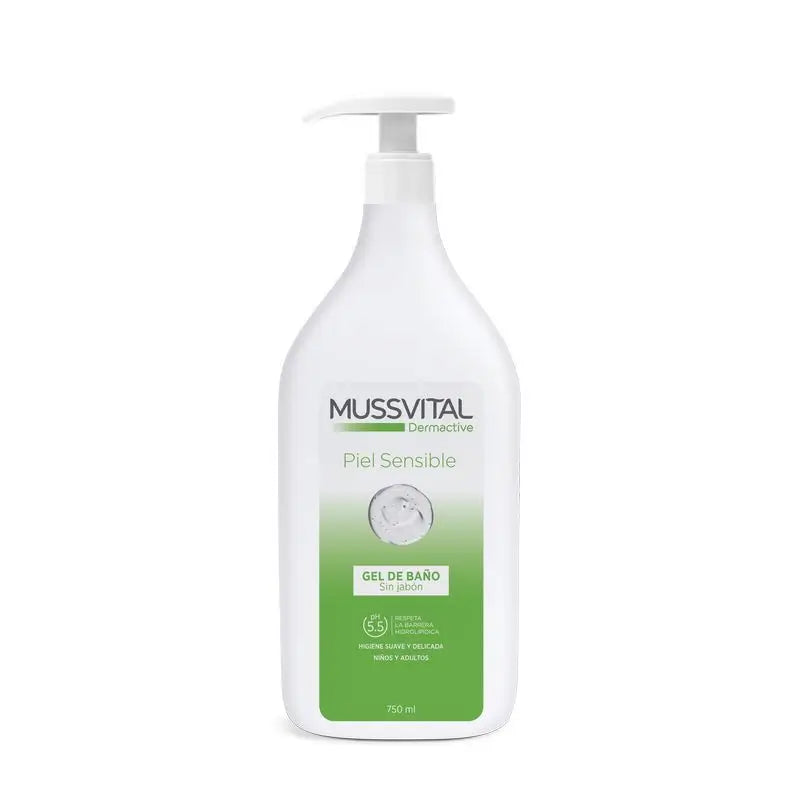 Mussvital Dermactive Gel Piel Sensible, 750 ml