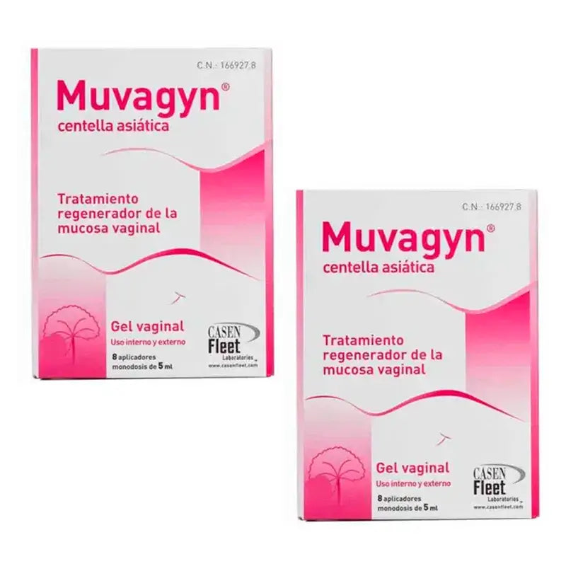 Muvagyn Centella Asiatica Gel Vaginal Pack 2 x 8 Aplicadores