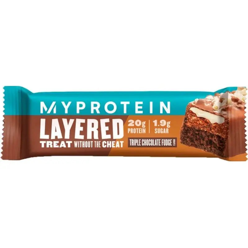 Myprotein Retail Layered Barrita Proteica Triple Chocolate , 60 gramos