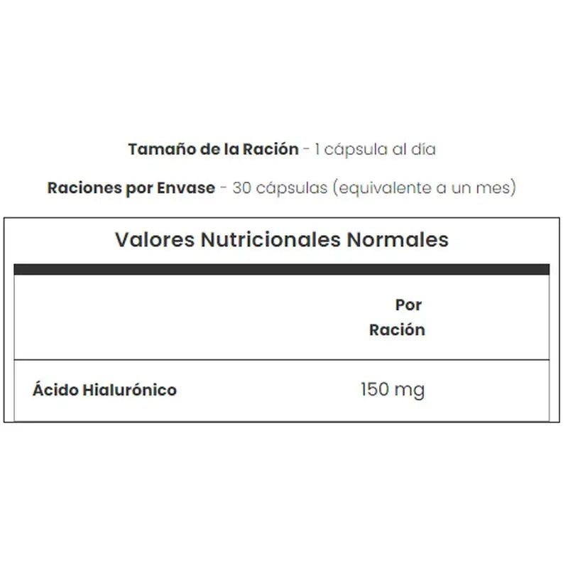 Myvitamins Hyaluronic Acid Table , 30 s