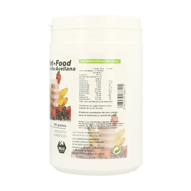 Nale Diet Food Batido Vainilla Y Avellana 500Gr