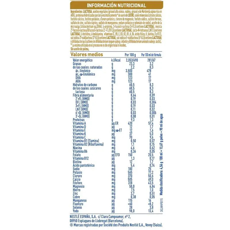 Nestlé Nan Supreme Pro 2 Leche de Continuación, 800 gr