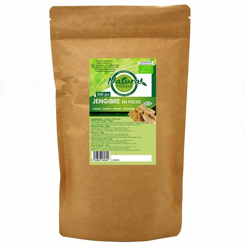 Natura Premium Jengibre Polvo Bio , 500 gr