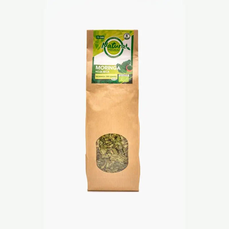 Natura Premium Moringa Hoja Seca Kraft Bio , 75 gr