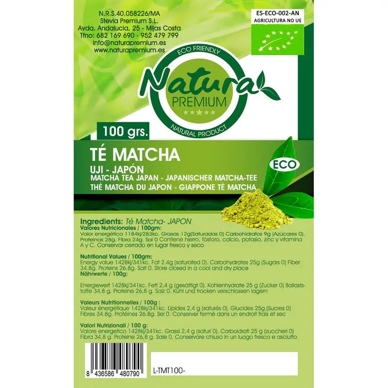 Natura Premium Té Matcha Uji Bio , 30 gr