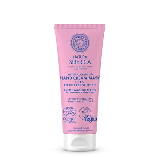 Natura Siberica Crema De Manos Sos Reparación Y Rejuvenecimiento, 75 Ml