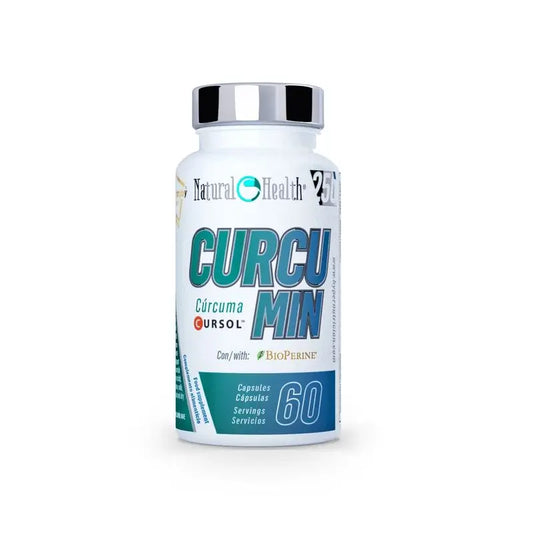 Natural Health Curcumin Cursol + Bioperine Antiinflamatorio, 60 cápsulas