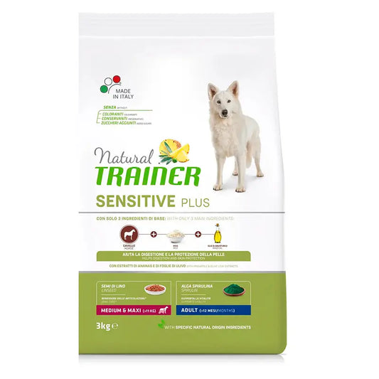 Natural Trainer Canine Plus Adult Caballoo, 3 kg, pienso para perros