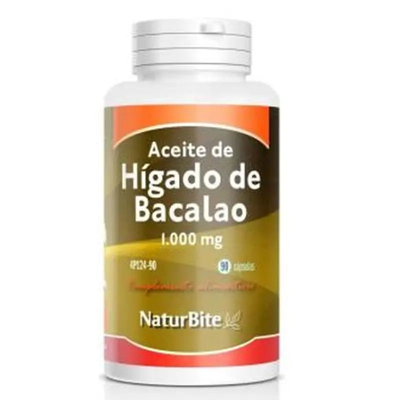 Naturbite Aceite De Higado De Bacalao 1000Mg. 90 Cápsulas