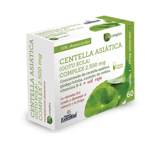 Nature Ess Centella Asiatica Complex Ext Seco 2500 Mg , 60 cápsulas