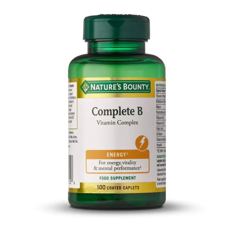 Natures Bounty B-Complex Complemento Alimenticio , 100 comprimidos