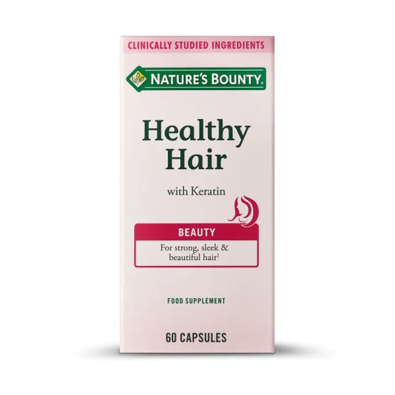 Natures Bounty Healthy Hair Complemento Alimenticio , 60 cápsulas