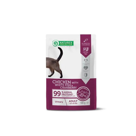 Natures P Gato Urinary Pollo, Pescado Arandanos Pouch 100Gr