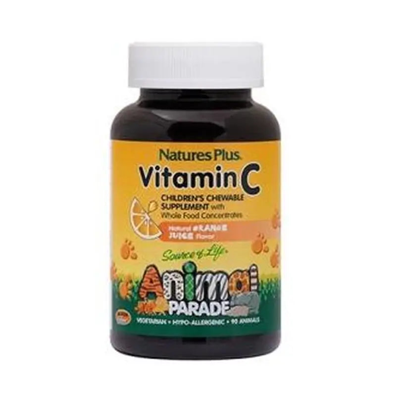 Natures Plus Animal Parade Vit.C  90Animales Masticables 