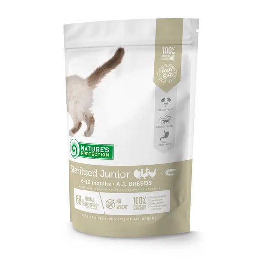 Natures Protection Detox Cat Sterilised Junior Aves Y Krill 400Gr