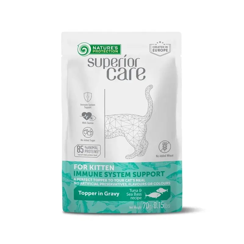 Natures Protection Detox Kitten Inmune System Atun Y Lubina 24X70Gr